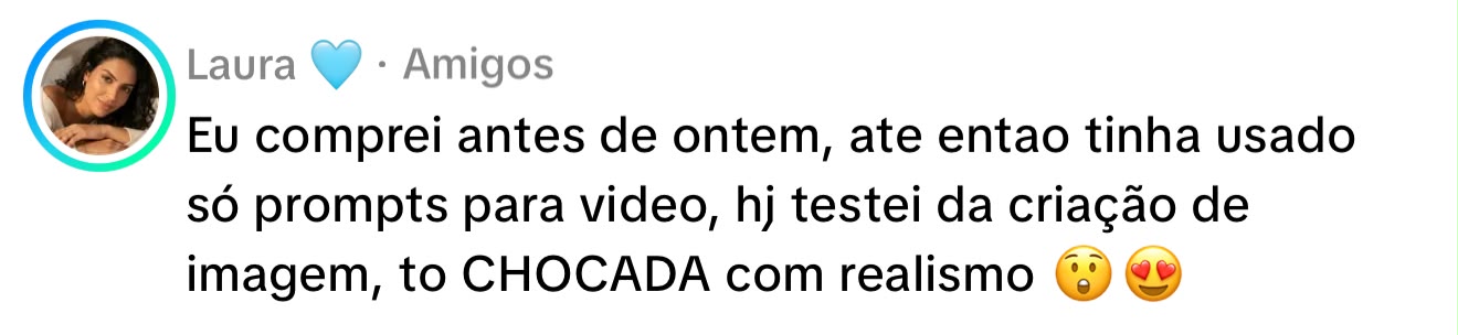 Depoimento de aluna sobre o Cria aí!