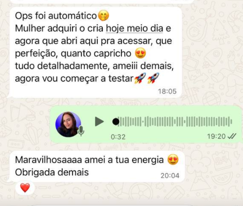Depoimento de aluna sobre o Cria aí!
