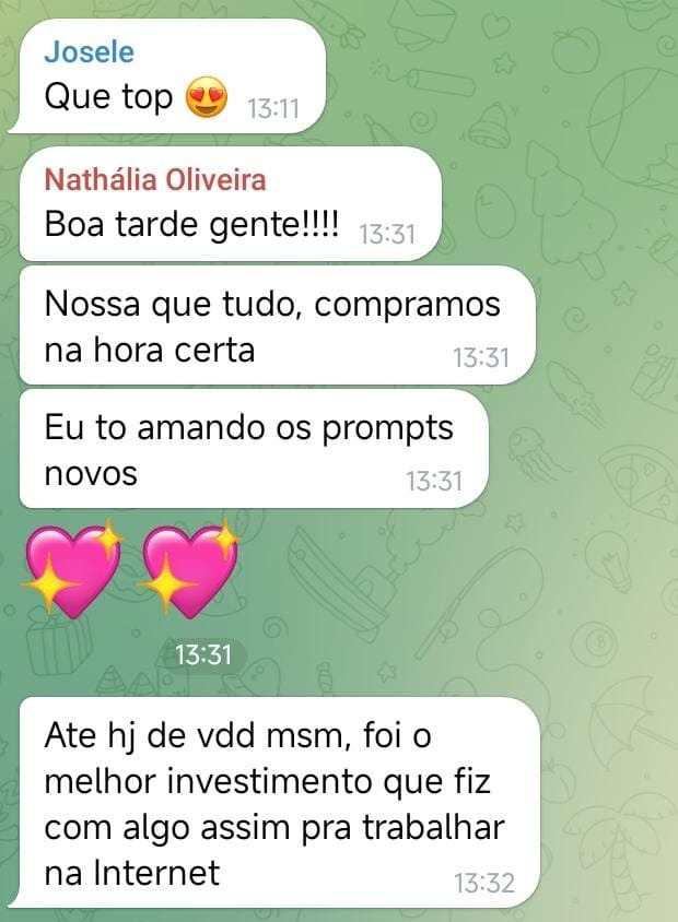 Depoimento de aluna sobre o Cria aí!